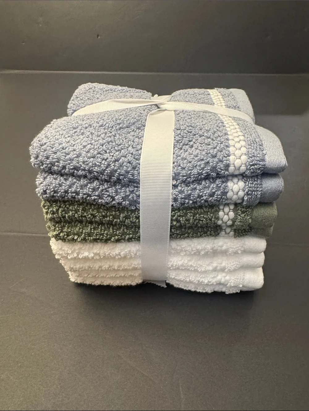 8pc TRULY LOU 💯% Cotton Washcloth Towel Set - 4WT2OIL2M0